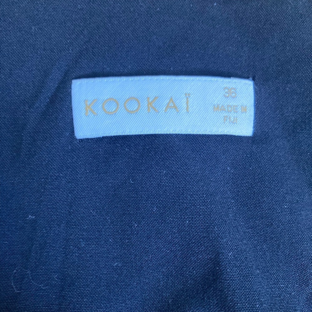 Kookai Simone shirred Crop Top Square Neck Black - Picture 5 of 9